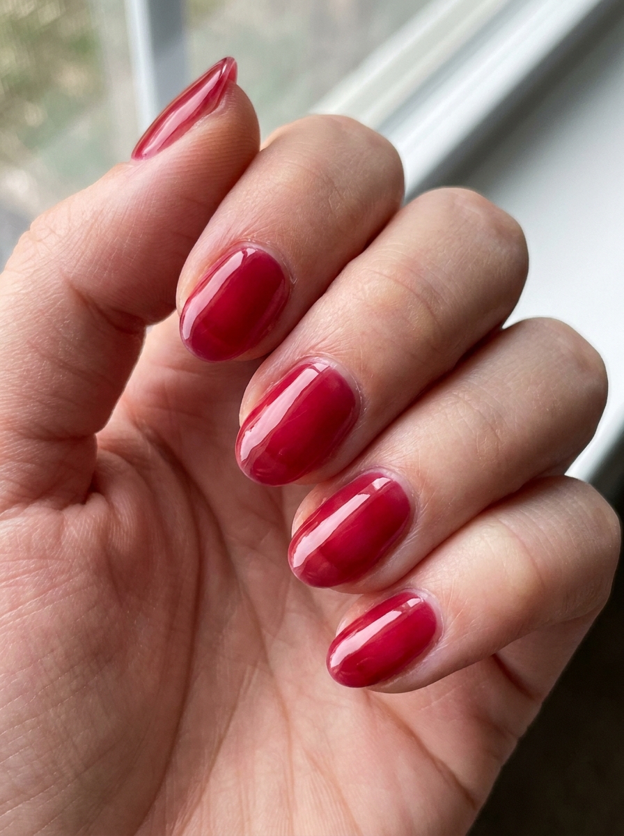 Jelly Color Nails als Einfache Nageldesigns Inspiration 2026
